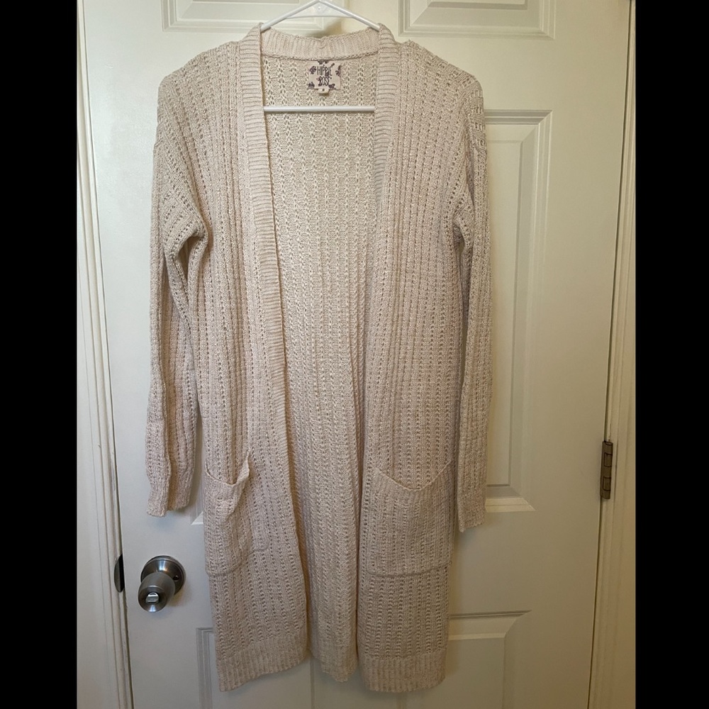 Beige cardigan, size small